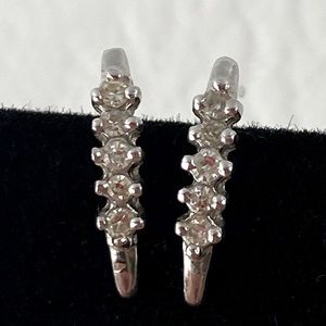 Diamond set in Platinum 950 Earrings ADL